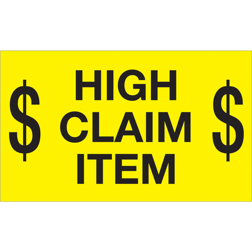 High-visibility fluorescent yellow special handling labels engineered for international shipping compliance. 3