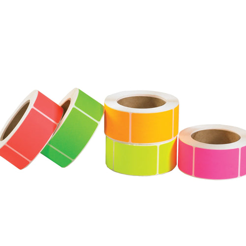 2x4 Fluorescent Rectangle Labels 5000-Pack DL1233 - alias listing