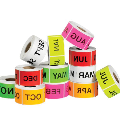 2x3 Paper Months Labels 12 Rolls DL1238 - alias listing