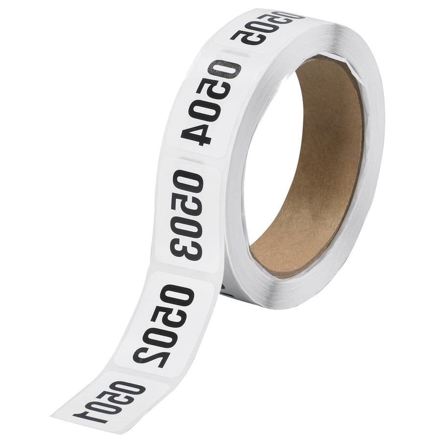 1x1.5 Black Consecutive Numbered Labels 500/Roll DL1242 - alias listing