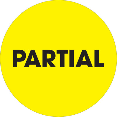 High-visibility 2" diameter fluorescent yellow circle labels printed on premium high-gloss paper. Sold as 500-label rolls for maximum warehouse efficiency. Perfect for OSHA-compliant inventory marking, bin identification, and asset tracking across distribution centers and logistics operations.