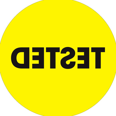 2 in Fluorescent Yellow Circle Paper Labels 500/Roll DL1278 - alias listing
