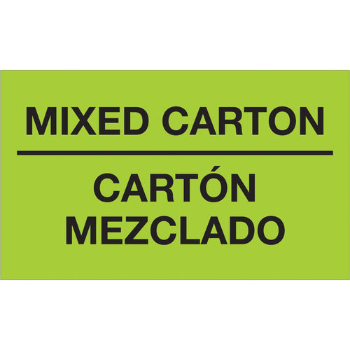 Grab handler attention instantly with fluorescent green bilingual labels that meet international shipping compliance. Each 3x5