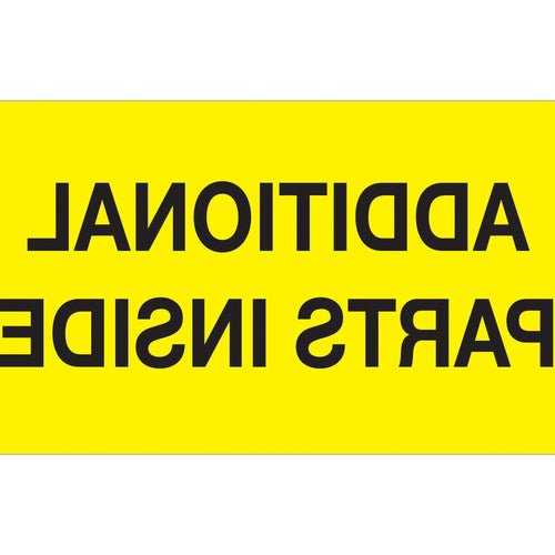 3x5 Fluorescent Yellow Additional Parts Inside Labels 500/Roll DL1323 - alias listing