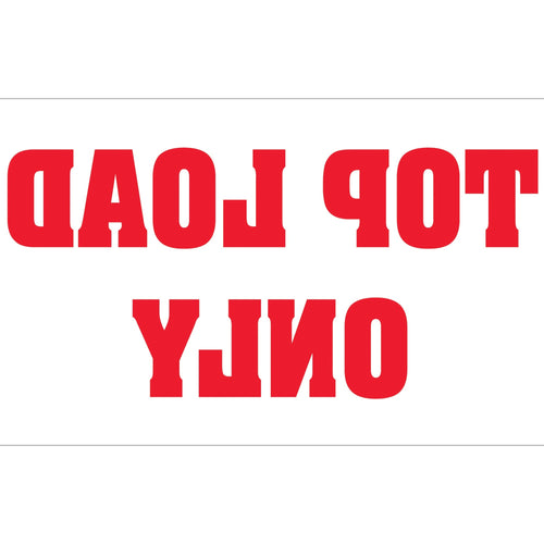 3x5 Red/White Top Load Only Labels Semi-Gloss 500/Roll DL1370 - alias listing