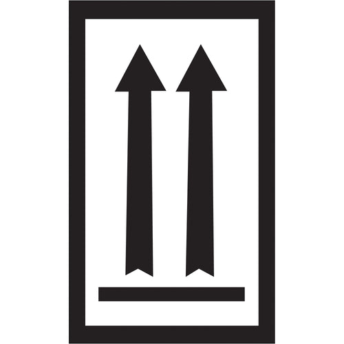 Direct attention to package orientation with professional 3