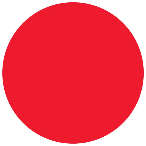 3/4 in Fluorescent Red Removable Circle Labels 500/Roll DL1388FR - alias listing