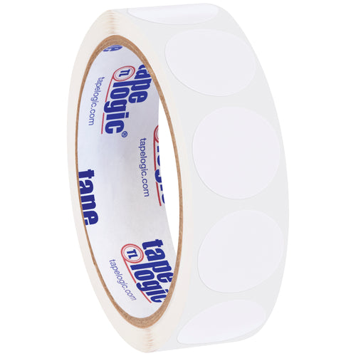 Clear removable adhesive inventory circles designed for fast, residue-free labeling. One-inch diameter paper labels in a convenient 500-count roll. Write directly on surface‚perfect for item coding, bin marking, and temporary identification without damage.