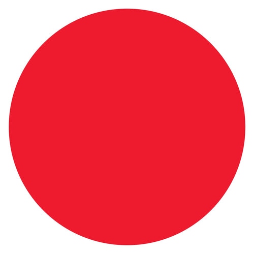 1 in Fluorescent Red Removable Circle Labels 500/Roll DL1389FR - alias listing