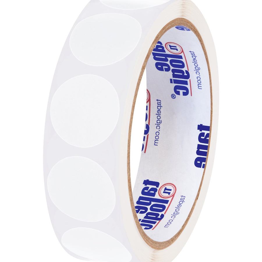1 in White Removable Adhesive Circle Labels 500/Roll DL1389WH - alias listing