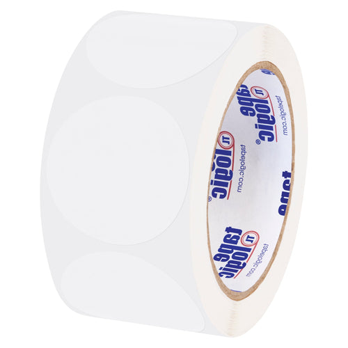 2 in Clear Removable Adhesive Circle Labels 500/Roll DL1390CL - alias listing