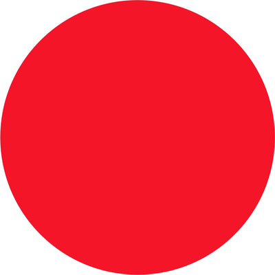 2 in Fluorescent Red Removable Circle Labels 500/Roll DL1390FR - alias listing