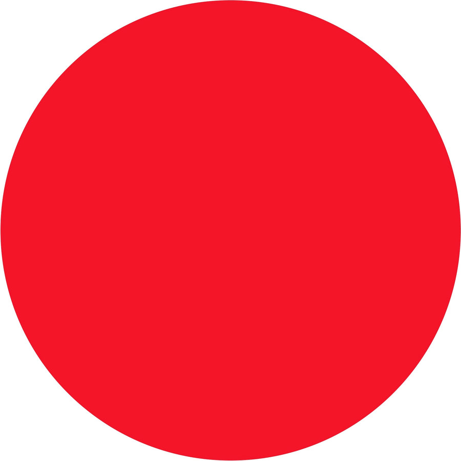 2 in Fluorescent Red Removable Circle Labels 500/Roll DL1390FR - alias listing