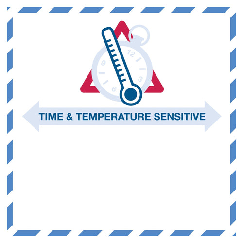 4.25x4.25 Time Temperature Sensitive Label 500/Roll DL1394 - alias listing