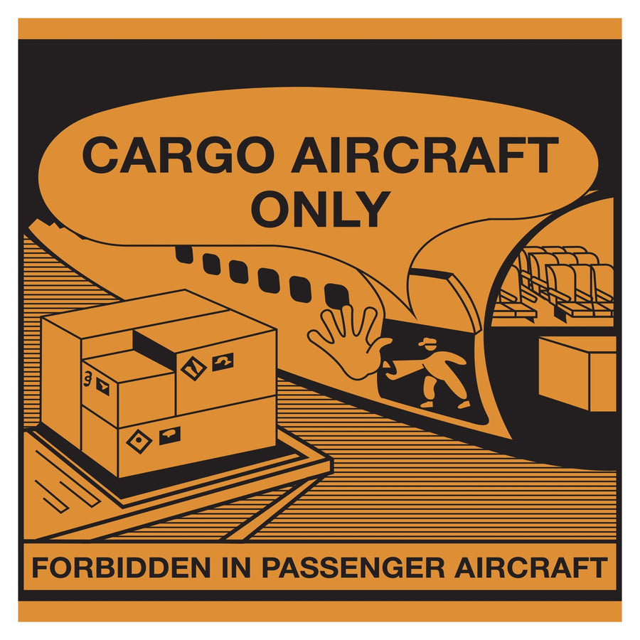 4 3/8 x 4 3/4 in Cargo Aircraft Only Labels 500/Roll DL1395 - alias listing