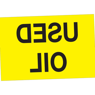 3x3 Fluorescent Yellow Oil Change Labels Semi-Gloss 500/Roll DL1430 - alias listing
