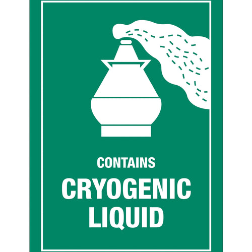 3x4.25 Cryogenic Liquid Labels Semi-Gloss Paper 500/Roll DL1490 - alias listing