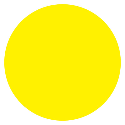 1.5 in Fluorescent Yellow Removable Circle Labels 500/Roll DL1491FY - alias listing