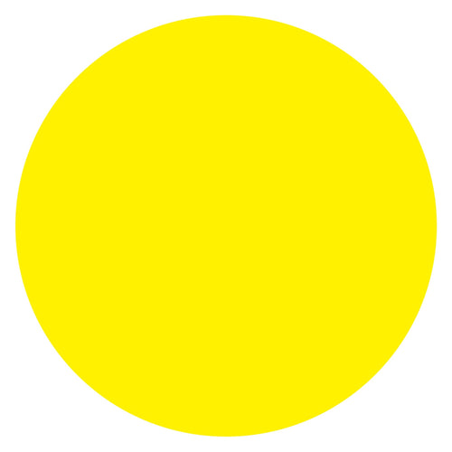 1.5 in Fluorescent Yellow Removable Circle Labels 500/Roll DL1491FY - alias listing