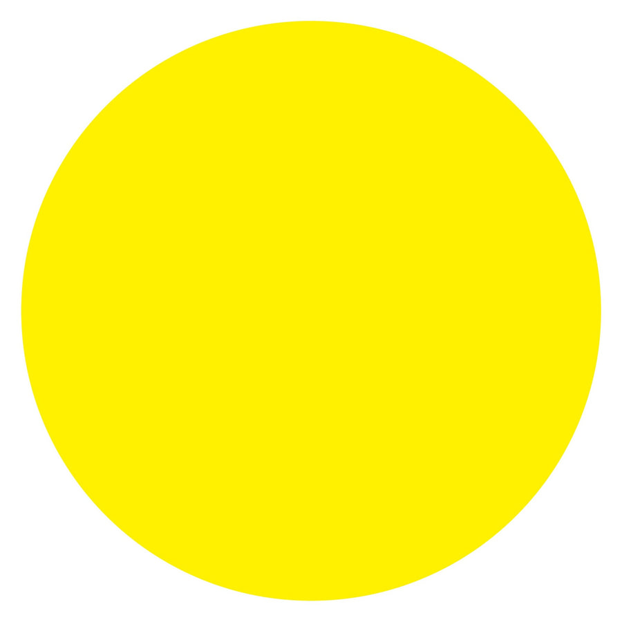1.5 in Fluorescent Yellow Removable Circle Labels 500/Roll DL1491FY - alias listing