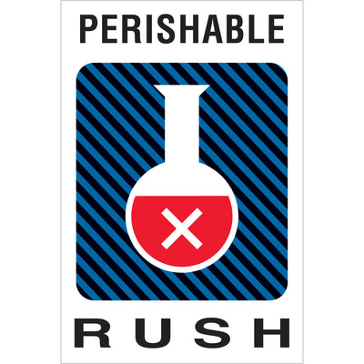 Internationally recognized 4x6 perishable rush labels printed on semi-gloss coated paper‚500 labels per roll. Designed for shipping coordinators who need fast, compliant labeling with multi-country visibility. Pairs with tabletop and wall-mount dispensers for seamless warehouse workflow.