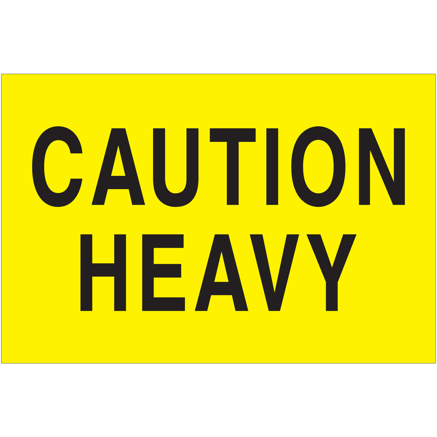 Internationally recognized 2x3" fluorescent yellow caution labels printed on high gloss paper for superior durability and visibility. Sold in convenient rolls of 500. Pairs seamlessly with our tabletop and wall-mounted label dispensers for efficient warehouse workflows.