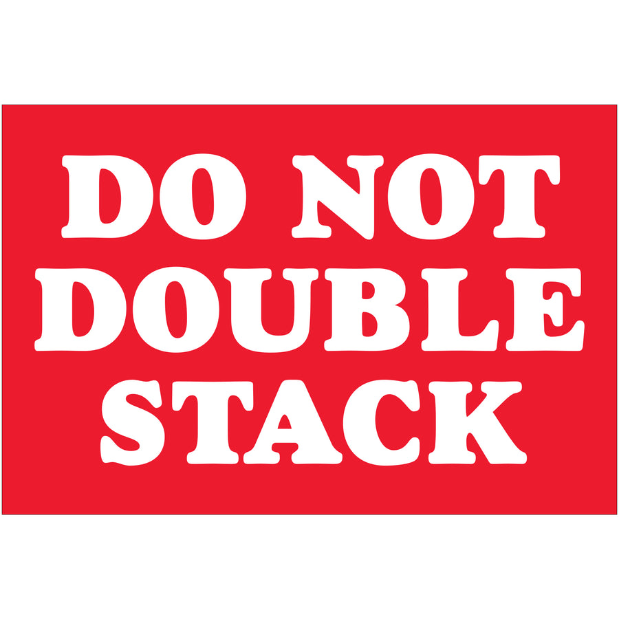 Protect shipments and ensure compliance with internationally recognized 2" x 3" Do Not Double Stack labels printed on durable high-gloss paper. Each roll contains 500 labels in bold red and white‚essential special handling labeling for logistics professionals managing fragile or weight-sensitive cargo. Compatible with tabletop and wall-mount dispensers for streamlined warehouse application.