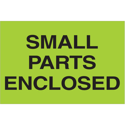 High-gloss fluorescent green labels meet international shipping standards for enclosed small parts. 2" x 3" dimensions printed on premium paper deliver superior visibility and durability. Roll of 500 labels ready to ship‚compatible with multiple tabletop and wall-mount dispensers for streamlined warehouse operations.