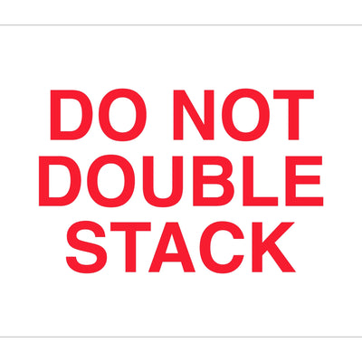 8x10 Do Not Double Stack Labels High Gloss Paper 250/Roll DL1630 - alias listing