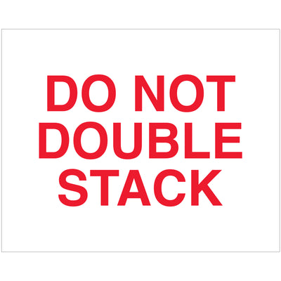 Prevent costly shipping damage with internationally acknowledged Do Not Double Stack labels. These 8" x 10" high gloss paper labels command attention in red and white, ensuring your fragile and stackable cargo receives proper handling across every leg of the supply chain. One roll contains 250 labels‚enough to protect a full shipment cycle.