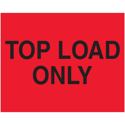 International compliance meets instant visibility. These 8x10 fluorescent red top load only labels are printed on premium high gloss paper and acknowledged across multiple countries for reliable special handling identification. Each roll contains 250 labels ready for immediate deployment in your shipping operation.
