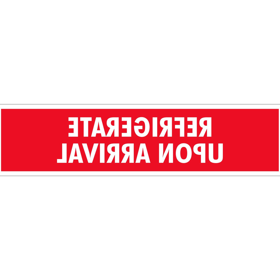 2x8 Red/White Refrigerate Upon Arrival Labels Gloss Paper 500/Roll DL1640 - alias listing