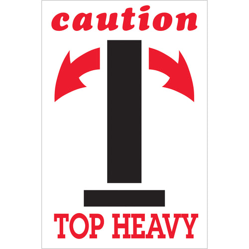 Clearly direct handlers to treat your packages with care using these professional-grade 4x6 caution arrow labels. Printed on durable semi-gloss coated paper in high-visibility red/white/black, each roll contains 500 labels for sustained compliance labeling. Simple peel-and-apply application works with our tabletop and wall-mount dispensers.