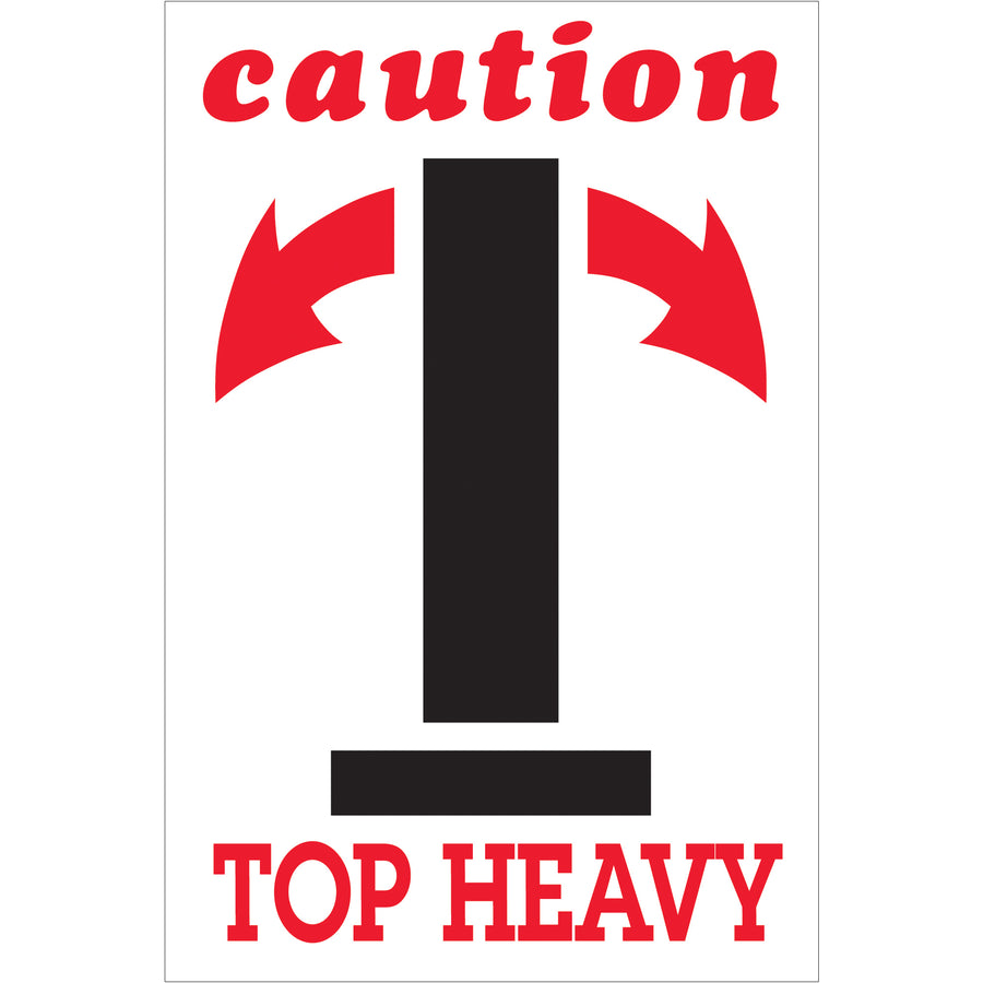Clearly direct handlers to treat your packages with care using these professional-grade 4x6 caution arrow labels. Printed on durable semi-gloss coated paper in high-visibility red/white/black, each roll contains 500 labels for sustained compliance labeling. Simple peel-and-apply application works with our tabletop and wall-mount dispensers.
