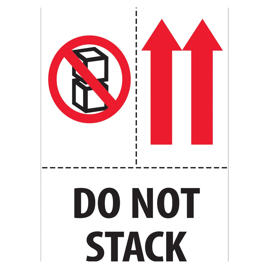 4x6 Do Not Stack Labels 500/Roll DL2153 - alias listing
