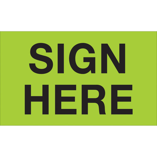 Get instant visibility in receiving areas with these 3x5
