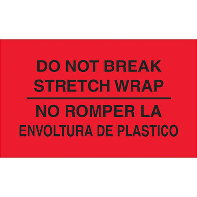 Stop mishandling in transit with eye-catching bilingual special handling labels that command immediate attention. These 3" x 5" fluorescent red labels feature bold white text and semi-gloss coating to cut through warehouse noise. 500 labels per roll‚ready for your tabletop or wall-mounted dispenser.