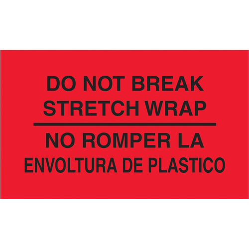 Stop mishandling in transit with eye-catching bilingual special handling labels that command immediate attention. These 3
