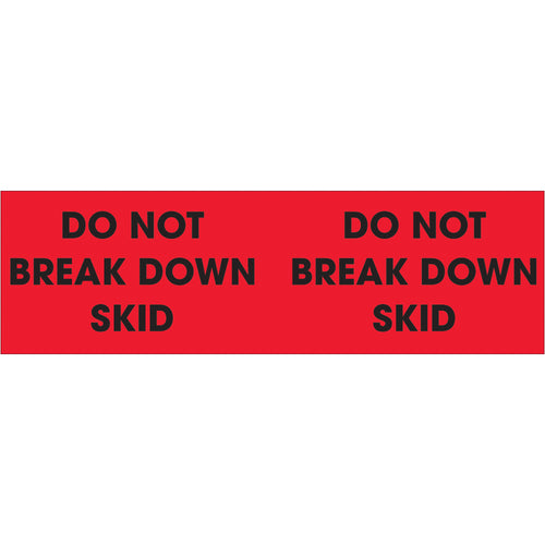 Prevent costly load mishandling with high-visibility fluorescent red pallet corner labels that wrap securely around oversized shipments. These 3