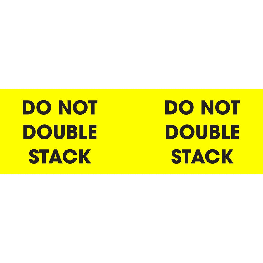 3x10 Fluorescent Yellow Pallet Corner Labels 500/Roll DL3101 - alias listing