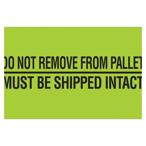 2x5 Fluorescent Green Pallet Labels 500/Roll DL3173 - alias listing