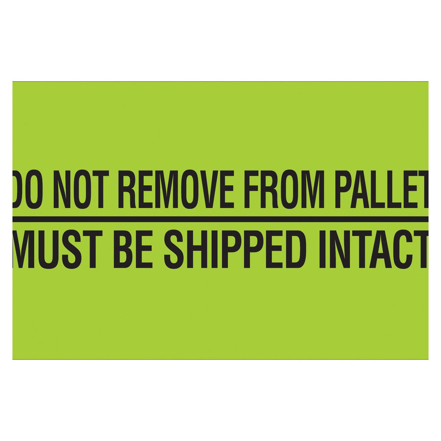 2x5 Fluorescent Green Pallet Labels 500/Roll DL3173 - alias listing