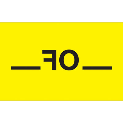 3x5 Fluorescent Yellow Special Handling Labels Semi-Gloss 500/Roll DL3391 - alias listing