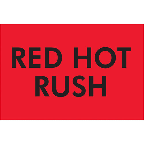 Fluorescent red shipping labels in 2