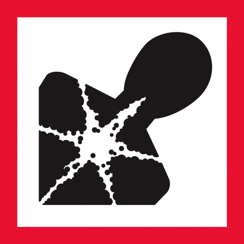 1x1 Health Hazard Pictogram Labels 500/Roll DL4139 - alias listing