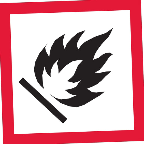 1x1 Flame Pictogram Label 500/Roll DL4141 - alias listing