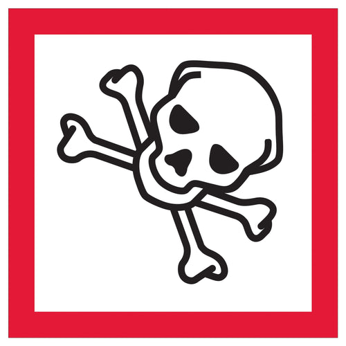 1 in Skull & Crossbones Pictogram Labels 500/Roll DL4148 - alias listing