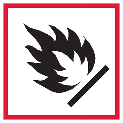 2x2 Flame Pictogram DOT Labels 500/Roll DL4241 - alias listing