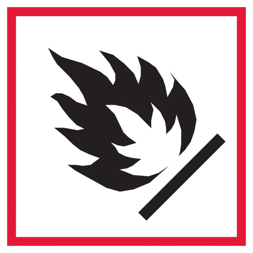 2x2 Flame Pictogram DOT Labels 500/Roll DL4241 - alias listing