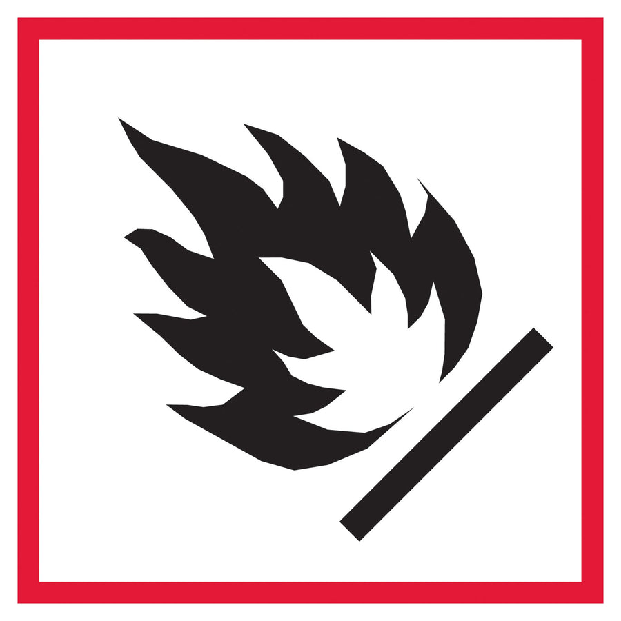 2x2 Flame Pictogram DOT Labels 500/Roll DL4241 - alias listing